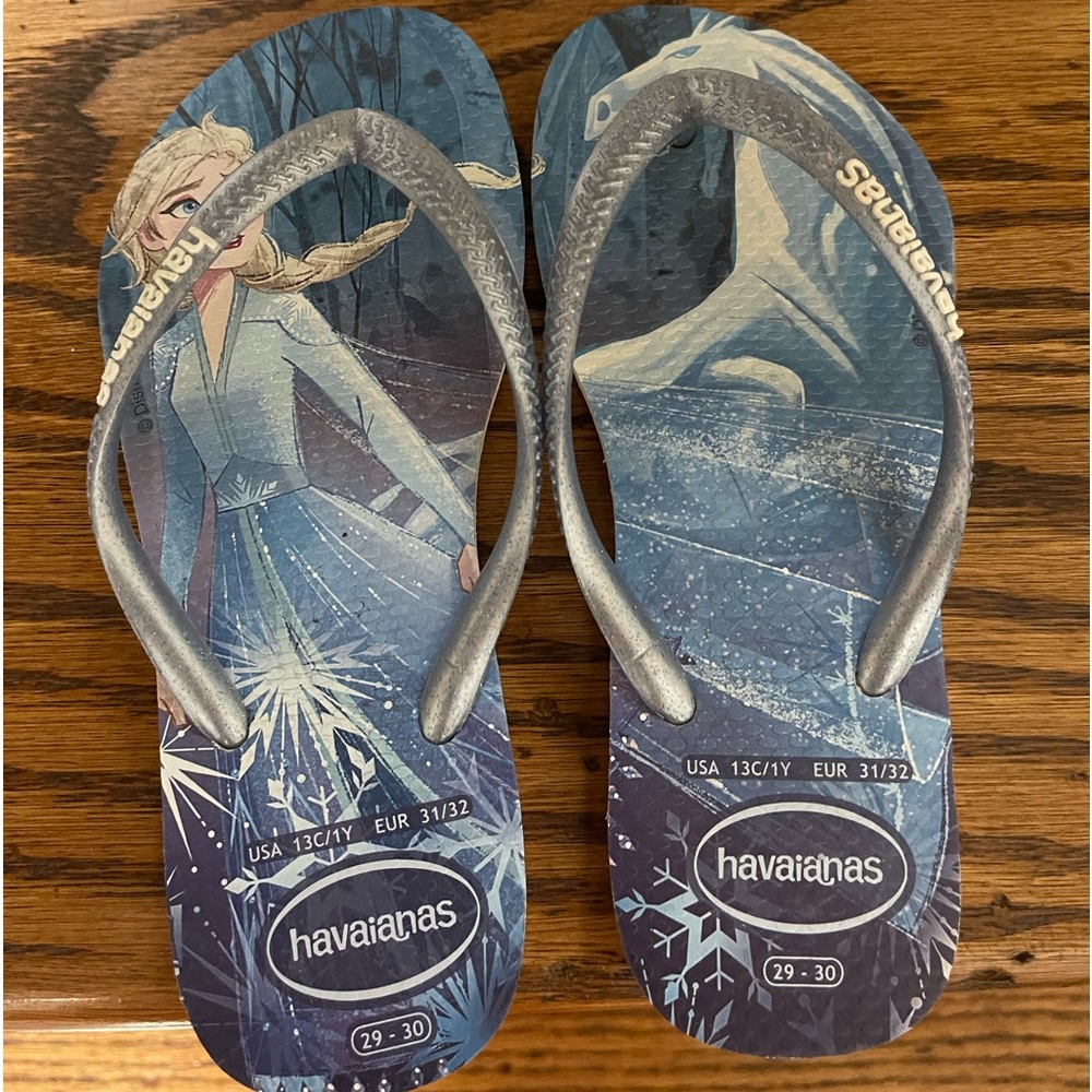 Frozen‎ girls Havainas flip flops
